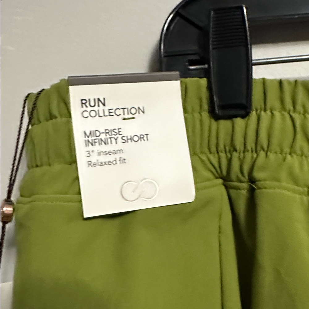 Calia Mid Rise Infinity shorts Olive Green Athletic Shorts Relaxed 3” inseam XL - Picture 5 of 6